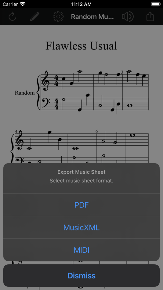 #5. Random Music Sheet (iOS) 由: Ketan Appa