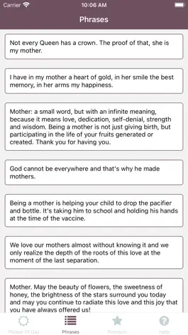 Game screenshot Frases para Mãe apk