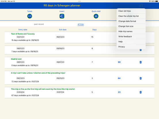 90 days in Schengen plannerのおすすめ画像7