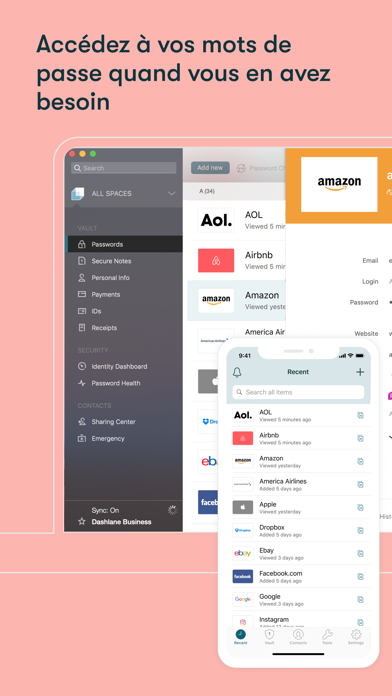 Screenshot #2 pour Dashlane Password Manager