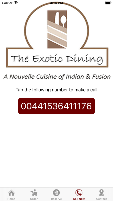 Dineexotic Restaurant Screenshot