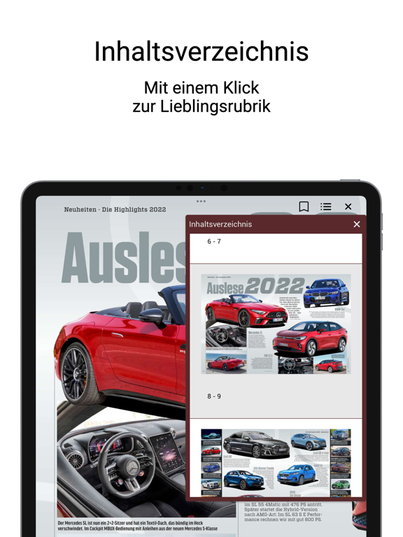 AUTO ZEITUNG ePaper iPad app afbeelding 5