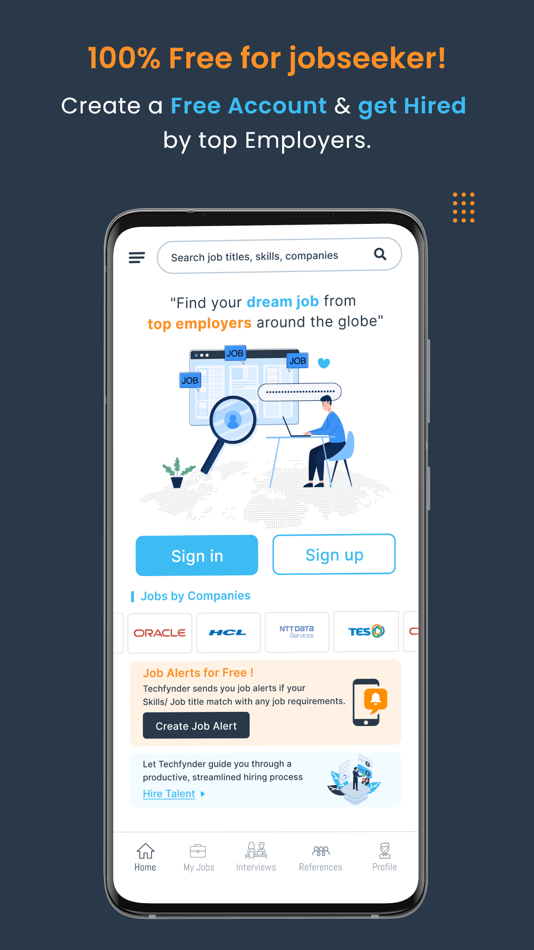 #1. Techfynder - Job Search App (iOS) 由: Test Triangle Limited