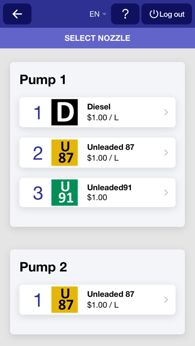 Prime Fuel Kiosk Screenshot