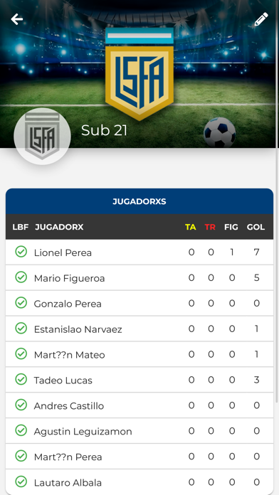 Liga Senior Futbol Argentino Screenshot