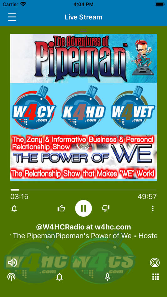 #1. W4HC Radio & W4CS Radio (iOS) De: Talk 4 Media, LLC