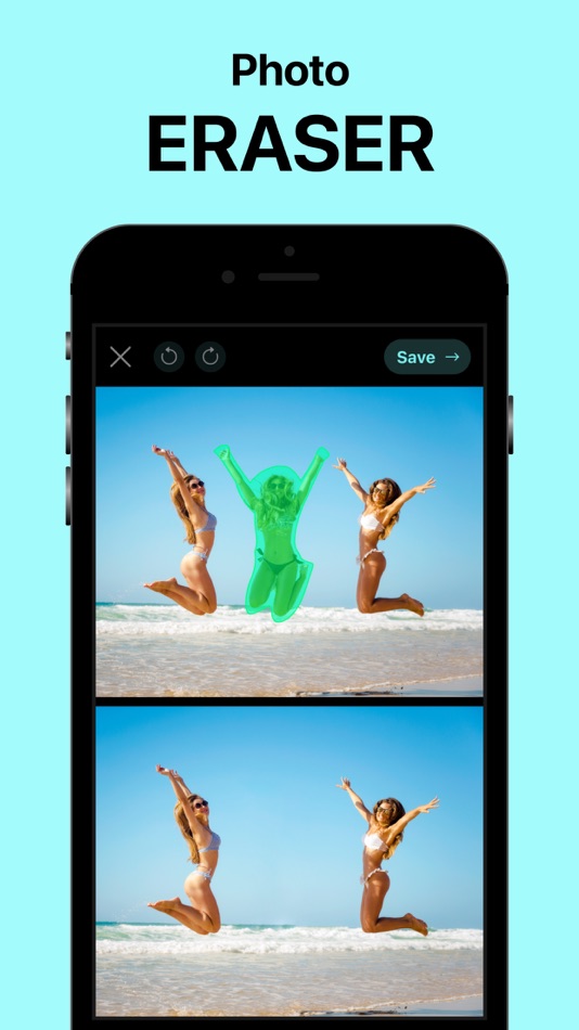 #2. AI Photo Eraser: Touch, Refine (iOS) 由: Zhanna Rabtsevich