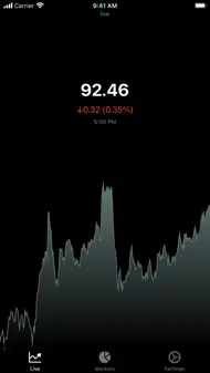 Crude Oil - Live Badge Price iphone bilder 1
