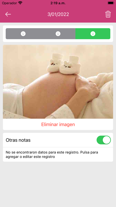 Pregnancy easy + Tracker food Screenshot