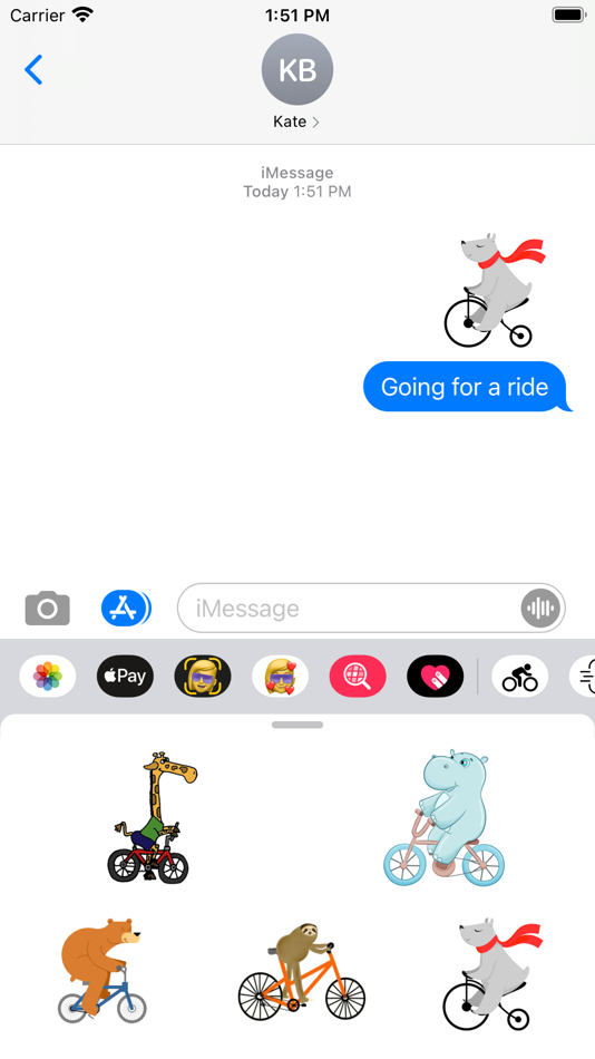 #4. Cycling Stickers (iOS) 由: Paul Scott