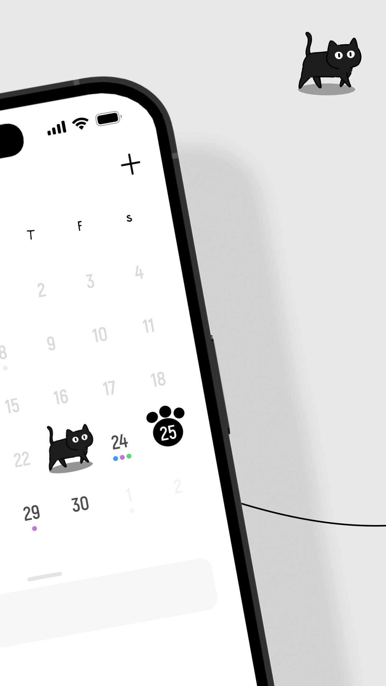 Screenshot do app Cat Calendar - With Widgets