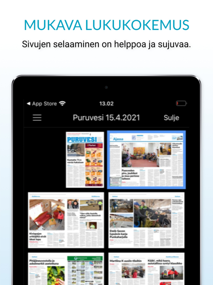 Puruvesi päivän lehti