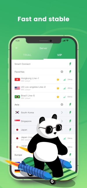 PandaVPN Lite - VPN tốt nhất