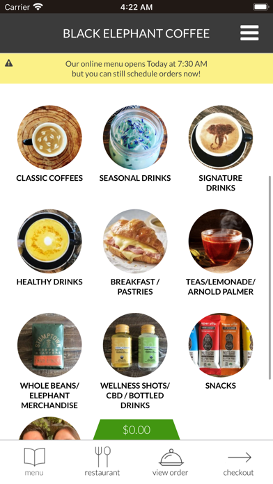 Black Elephant Coffee Screenshot
