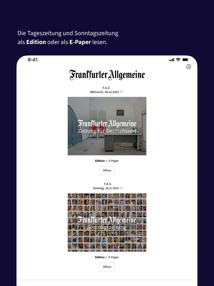 F.A.Z. Kiosk - App zur Zeitung