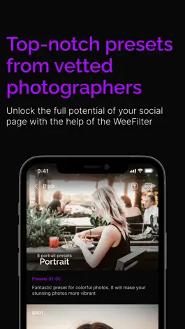 Download Photo Presets - WeeFilter Game screenshot Photo Presets - WeeFilter hack