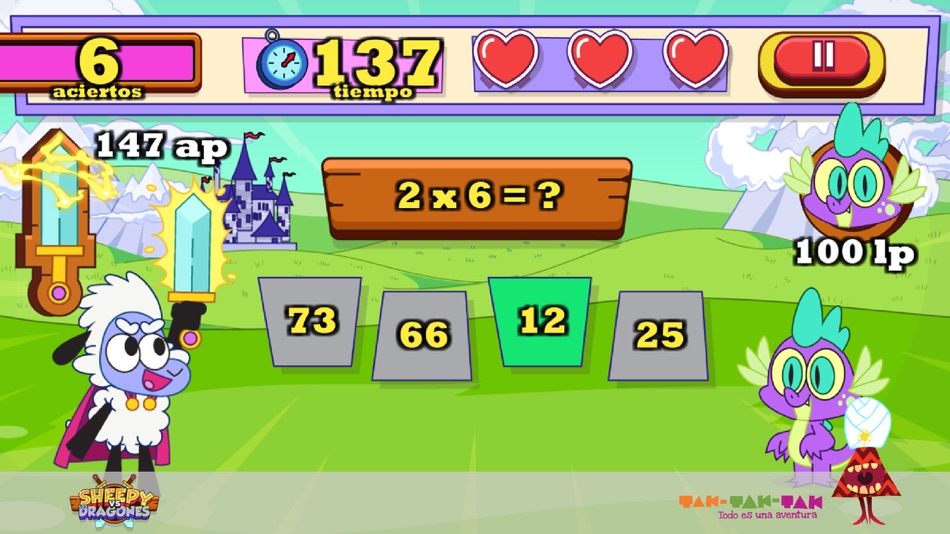 #1. Sheepy Vs Los Dragones (iOS) By: Inoma