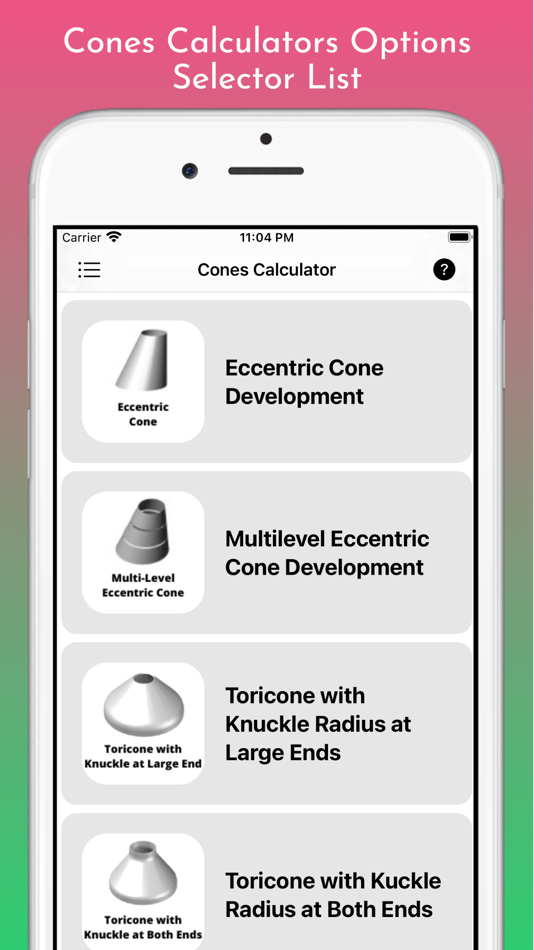#2. Cones Calculator Pro (iOS) 由: Imran Pinjara