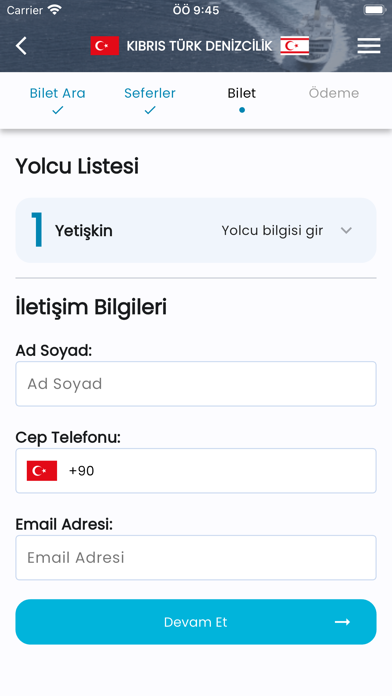 Kıbrıs Deniz e-Bilet Screenshot