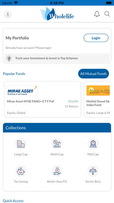 Wholelife Fin Service Screenshot