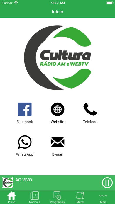 Rádio Cultura 820 AM Screenshot