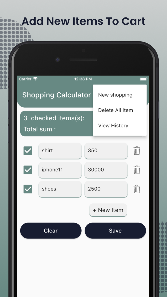 Shopping Calculator App