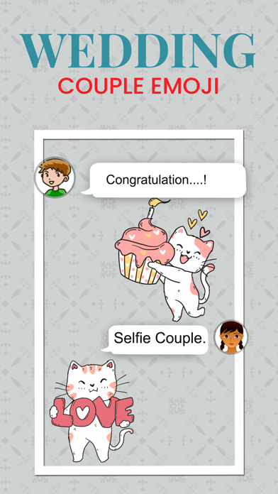 Wedding Couple Emoji's Screenshot