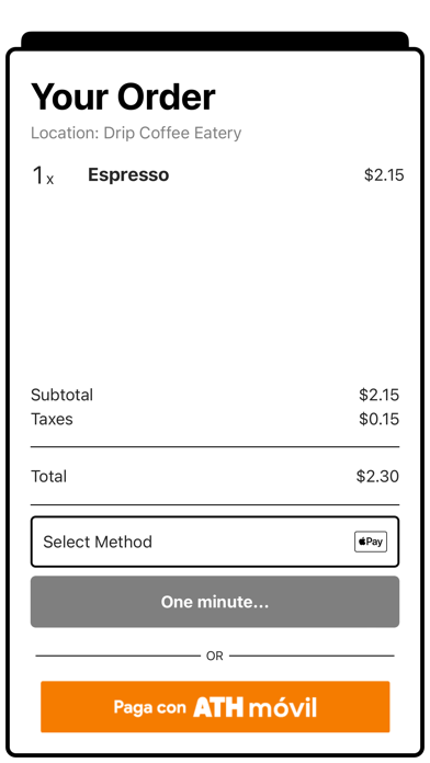 Drip Coffee Eatery Screenshot