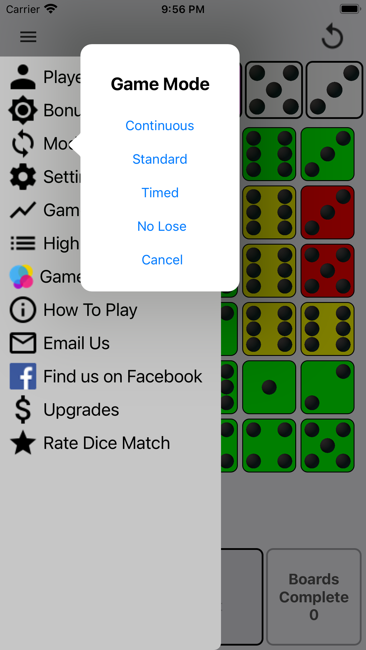 Dice Match Bingo