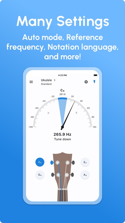 Ukulele Tuner - LikeTones screenshot-3