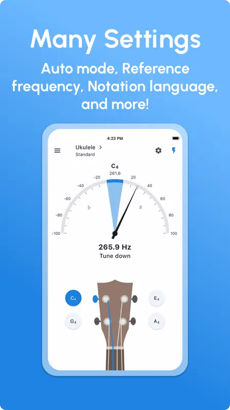 Ukulele Tuner - LikeTones screenshot 4 of 4