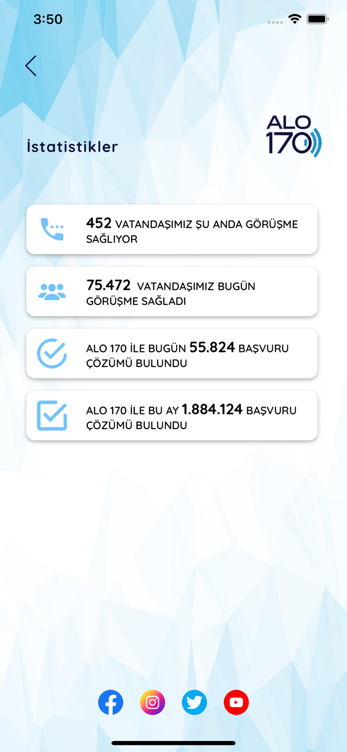 Alo170  İletişim Merkezi