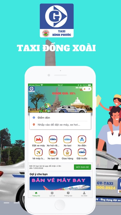 Taxi Đồng Xoài : Xe công nghệ
