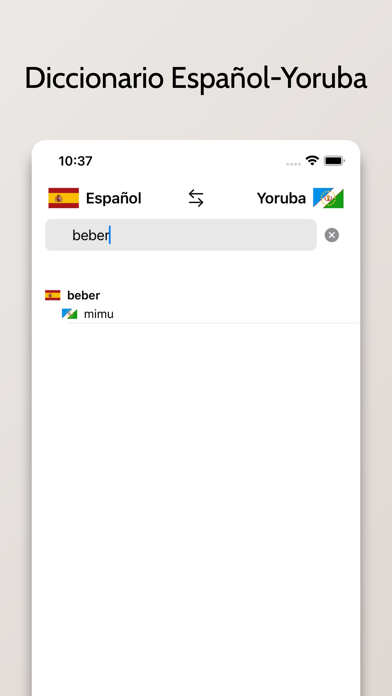 Diccionario Yoruba/Español Screenshot