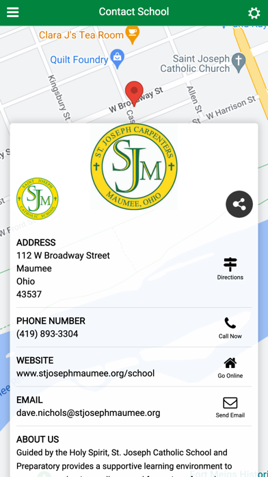 St. Joseph Catholic Maumee Screenshot