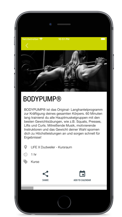 LIFE X Sportsclub Screenshot