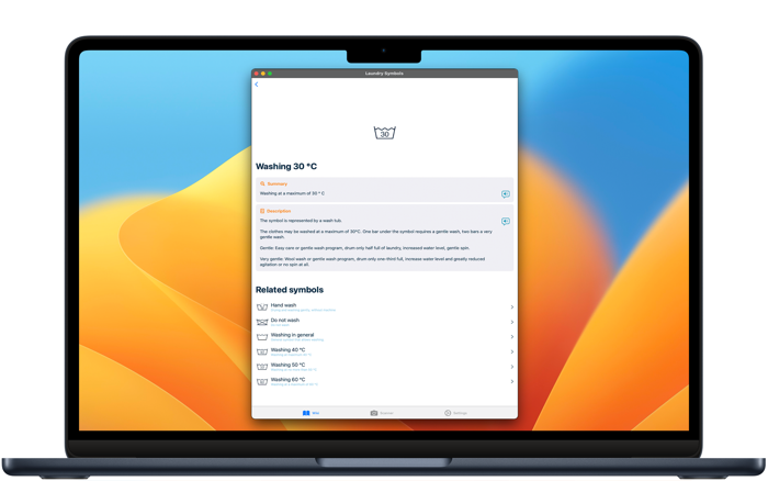 Laundry Symbols AI Scanner