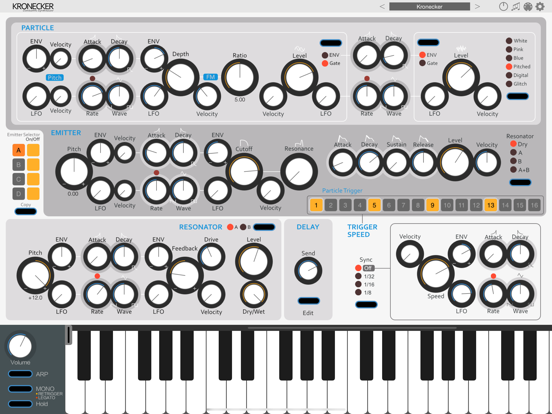 Screenshot #4 pour Kronecker - AUv3 Plug-in Synth