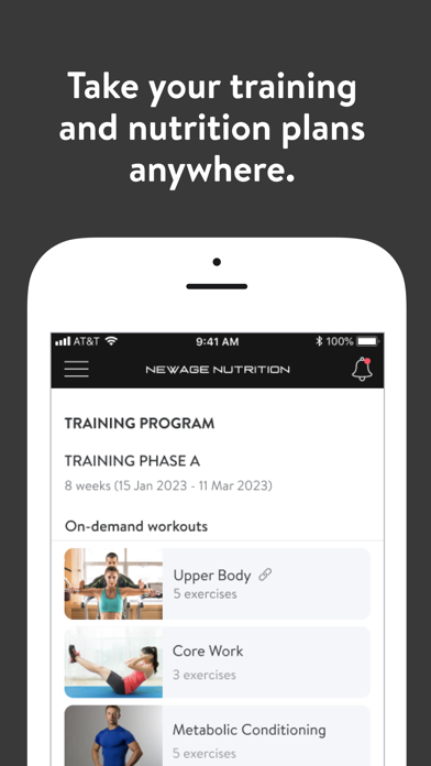 NewAge Fitness Screenshot
