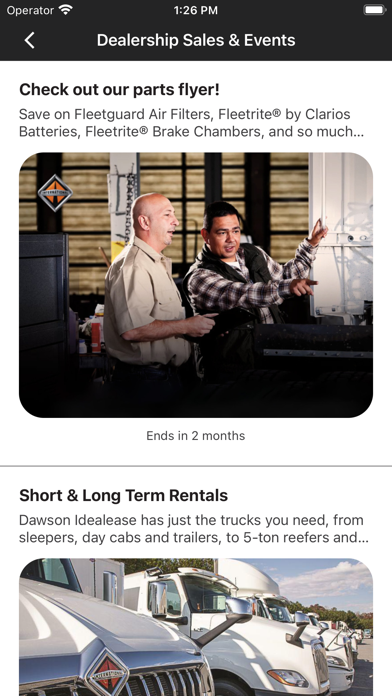 Dawson Truck Centres Screenshot