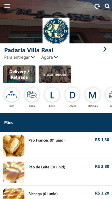 Padaria Villa Real Screenshot