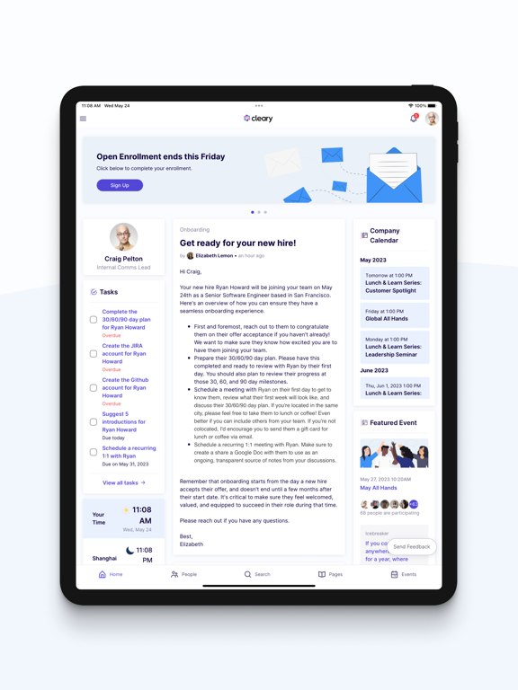 Cleary iPad screenshot 2 - Productivity app