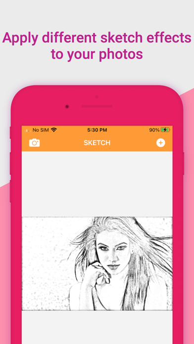 photo to sketch pencil drawing Screenshot