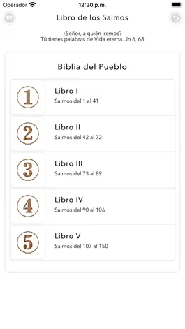 Game screenshot Libro Salmos apk