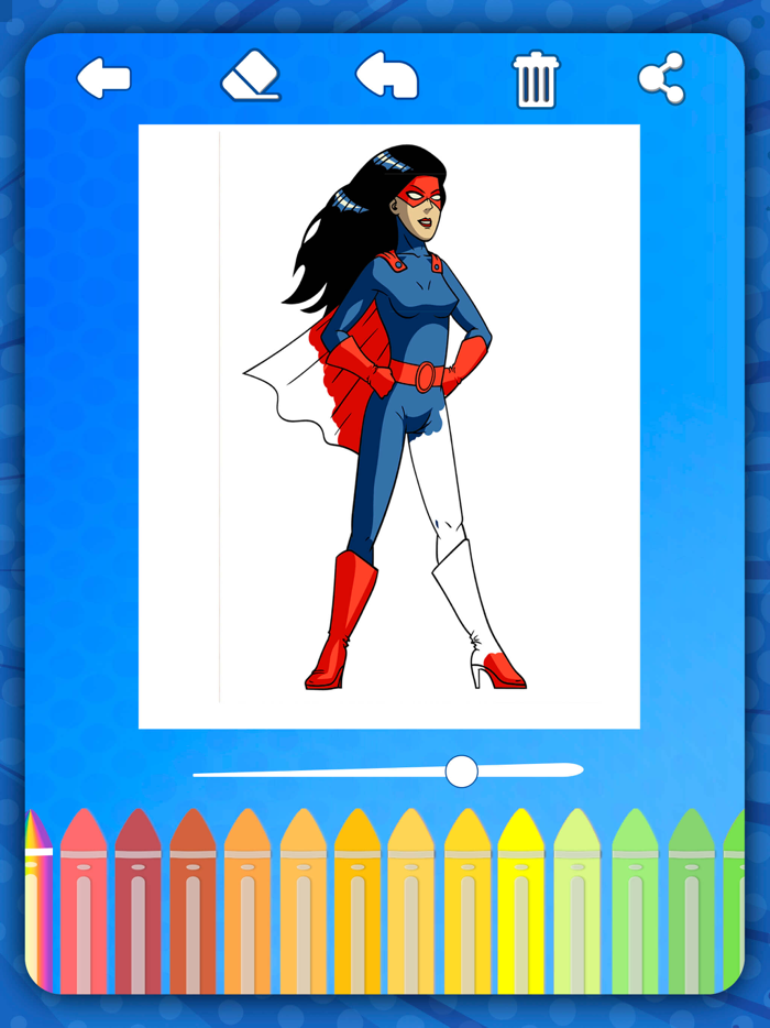 Super heroes coloring pages