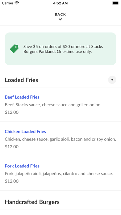 Stacks Burgers Screenshot