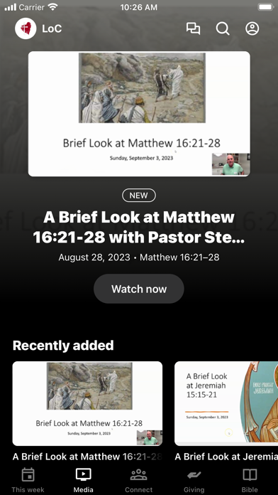 Love of Christ Lutheran Church Screenshot