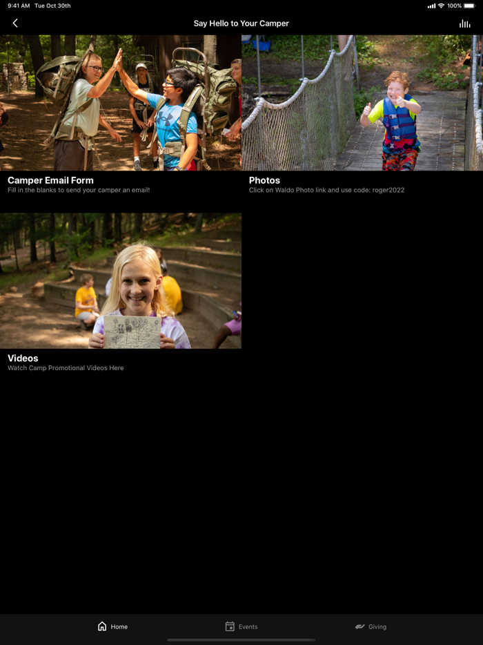 Camp Roger and Camp Scottie