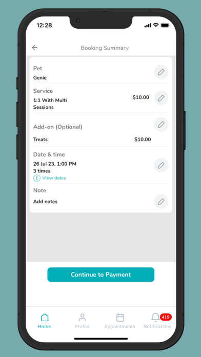 BookYourPet Screenshot