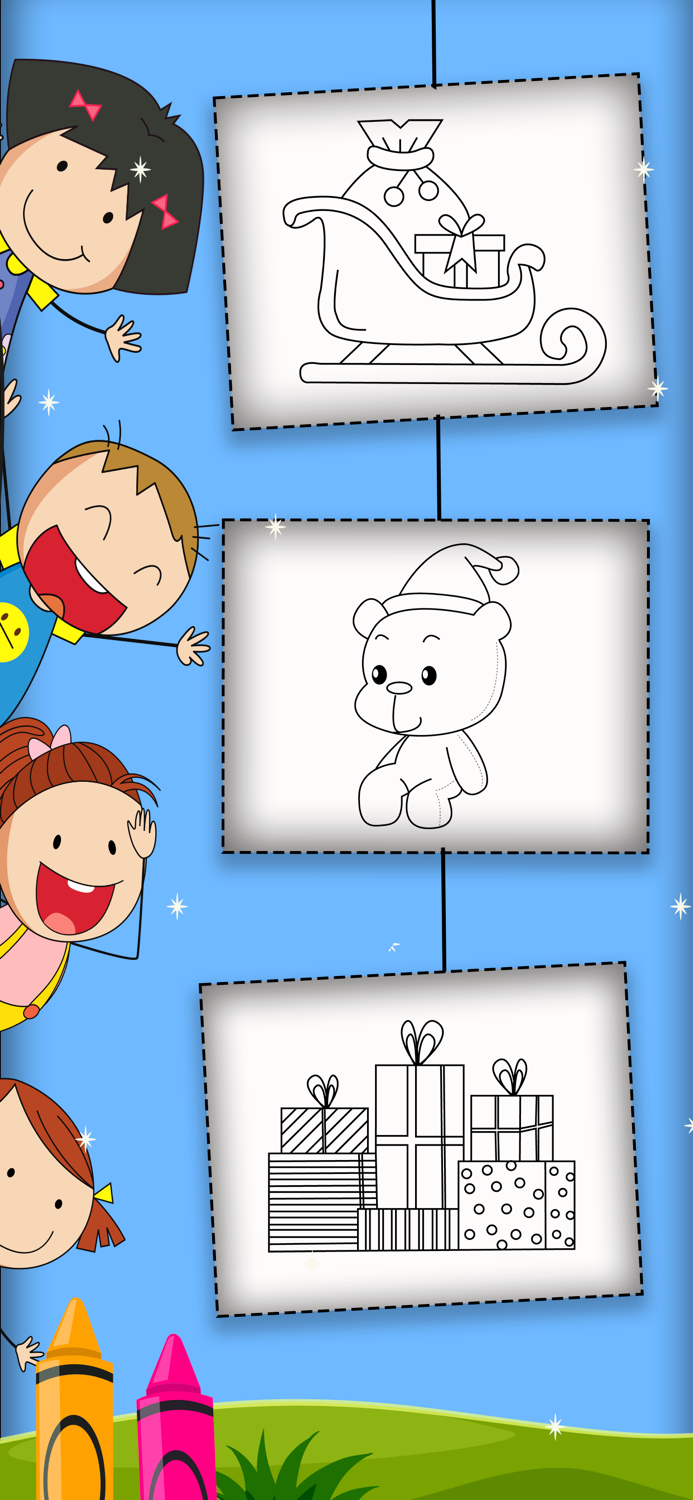 Coloring book for Christmas Ev